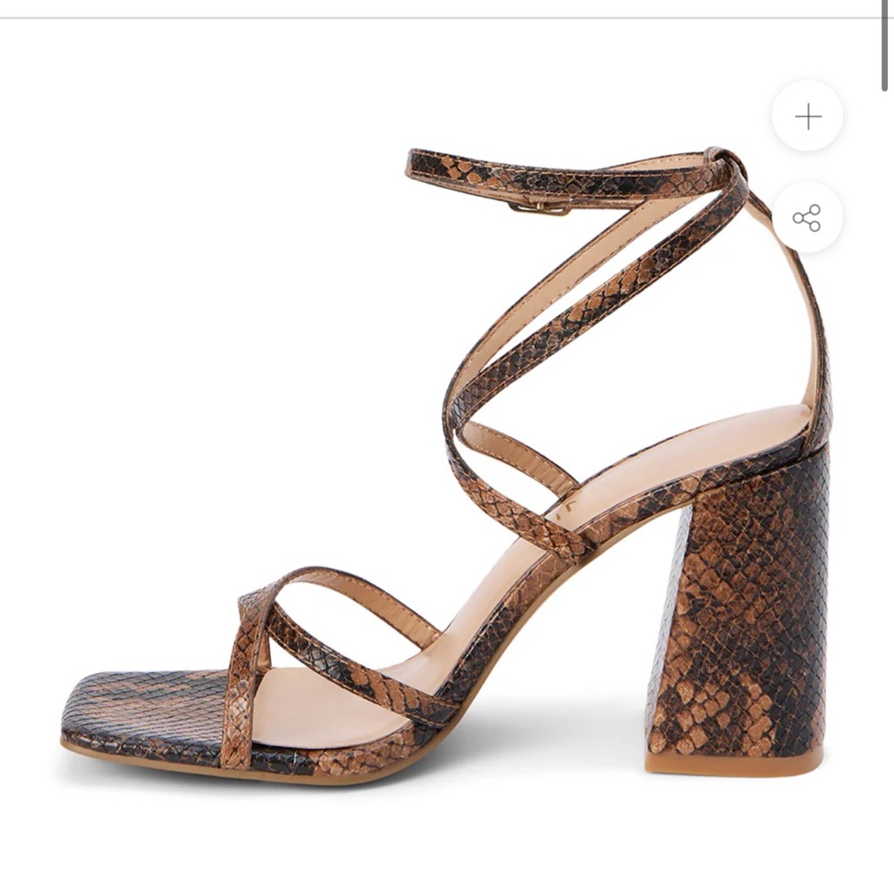 Coconuts by Matisse Snakeskin Strappy Heels